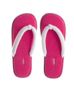 Coral Velours Slipper „Spa de Luxe“