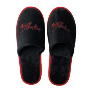 Eventslipper_Merry Christmas black